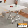 Mesa plegable, mesa de comedor cuadrada, mesa pequeña para uso doméstico, alquiler de apartamentos pequeños, mesa de comedor sencilla, mesa cuadrada