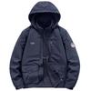 Jaqueta com capuz masculina para primavera e outono, jaqueta com vários bolsos, respirável, para montanhismo, esportes, lazer, top 8812A