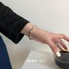 Nuevo Pulsera de Corazón Estilo Coreano para Mujer, Moda Retro, Estilo Hip-Hop, una Cadena de Pulseras con Forma de Corazón, Joyería Artística Hecha a Mano, de Moda