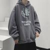 Sudadera con Capucha Explosiones de Otoño Moda para Hombre Adolescente Estilo Hong Kong Top Holgado Marca de Moda Estilo Hong Kong Chaqueta Impresa Personalizada