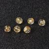 Cuentas sueltas de cristal de cabello dorado natural 5A, lotes sueltos, pulsera de cristal de tesoro DIY, accesorios de joyería, bolsa de material de cuentas al por mayor