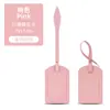 Amazon Productos en Stock Transfronterizos Pasa de Abordar de Cuero PU de Doble Cara Se Puede Personalizar LOGOTIPO con Tarjeta de Papel Cordón de Remache de Hongo Etiqueta de Equipaje