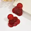 Novos Brincos de Disco de Concha com Franja de Sensação Exagerada de Alto Padrão, Brincos de Tarraxa de Nicho, Brincos de Moda Versáteis Retrô Atacado para Mulheres