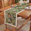 Bandera de mesa retro americana transfronteriza, tela jacquard, estilo Ins, con borlas, para mesa de centro, mueble de TV, mantel largo