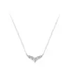 Conjunto de Joyería para Mujer S925 Plata de Ley Delicados Pendientes y Collar de Cola de Pez Delfín Estilo Japonés y Coreano Forma de Ala