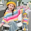 Roupas Infantis Meninas Moletom Primavera e Outono 2024 Novo Estilo Bebê Menina Outono Roupas Infantis Estilo Ocidental Outono Top Fino