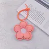 Bolsa con Flor de Tela de Corazón para Niña Colgante Cadena para Teléfono Móvil Colgante de Flor Bolsos Accesorios Lindos Combinación de Ropa Colgantes Decorativos