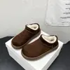 Birkenstocks Gruesos Esponjosos para Mujer 2026 Invierno Nueva Moda Simples Suela Suave Cómodos Botas de Algodón para Nieve que Aumentan la Altura