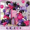 Estrella Explosiva de Comercio Exterior de Amazon Transfronterizo Cadena de Globos Color Rojo Rosa Set Arreglo de Cumpleaños Graduación Celebración de Boda