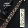 Película Prata para Protetor de Guitarra Adesivo para Escala Shell Inlaid Adesivo para Escala Adesivo Esculpido Adesivo de Protetor de Guitarra
