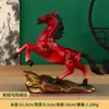 Ornamentos de cavalo de guerra em latão e cobre colorido, decorações pintadas "Sucesso Instantâneo" para sala de estar, escritório e home office