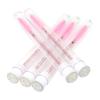 Pincel de máscara de cílios para enxerto atacado tubo transparente com strass pequeno pincel de sobrancelha embalagem individual tubo multicolorido pente de cílios
