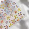 Yitu Formiga Picture Shell Light Flor de Cinco Pétalas Adesivos para Nail Art Coloridos Exquisitos Flor Doce Adesivos Decorativos Yt5897