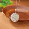 Yilu prata S925 prata esterlina banhado a ouro Hetian jade novo Chinês retro sorte paz fivela pingente temperamento pingente