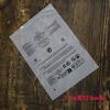 En stock al por mayor palabras de advertencia impresas bolsa de embalaje para ropa traje de baño camiseta ropa bolsa con cremallera esmerilada bolsa de plástico pe transparente