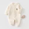 Macacões Acolchoados para Recém-Nascidos e Crianças Pequenas no Outono e Inverno, Roupas Quentes para Bebês Usarem ao Sair, Macacões, Pijamas e Roupas de Engatinhar