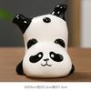 Ornaments Pequenos de Panda Fofo para Desktop Artesanato de Cerâmica Panda Fofo de Desenho Animado Decoração de Cura Descompressão Presentes