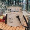 Cubo plegable portátil de viaje para exteriores con tres burros, palangana de viaje, lavabo, bolsa para la ropa sucia, cubo para baño de pies