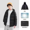 Chaqueta de Plumas Acanalada para Niños Zuoxi, Ligera, Cálida para Otoño e Invierno, Nuevo Modelo 2026, Abrigo de Invierno con Forro Interior para Niños