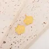 Conjunto de Joias Europeu e Americano Transfronteiriço Mais Vendido Novo Colar Pulseira Brincos Anel de Trevo de Cinco Folhas Joias de Flor de Ameixa Ouro Imitação