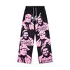 Dropshipping Transfronterizo 2026 Primavera/Verano Nuevo Estilo Que Es Estampado de Letras Casual Holgado Pantalones Cortos Unisex Pantalones Cortos de Playa