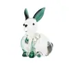 Esmalte de colores manualidades de conejitos lindos adornos para el hogar coche oficina escritorio perro decoración de vidrio regalos animales transfronterizos