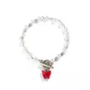 Venta Caliente Transfronteriza Pulsera Ottonbuckle para Mujer Estilo Ins Personalidad Elegante Mariposa Amor Pulsera Punk Hip-hop Pulsera