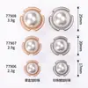 Dart Plus Perla Metálica Cosido a Mano de Moda y Exquisito Traje de Lana Abrigo Exterior Abrigo Cortavientos Botones Botones