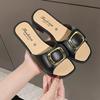 Zapatillas de Nuevo Estilo para Mujer, Sandalias de Verano Versátiles y de Moda para Exteriores, Mocasines Antideslizantes, Sandalias Resistentes al Desgaste con Suela Gruesa, Venta Directa de Fábrica