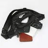 Riñonera Transfronteriza para Hombre, Bolso de Gran Capacidad para Hombre, Bolso de Pecho, Bolso de Hombro, Bolso Cruzado Multifuncional de Cuero Retro para Viajes de Negocios