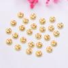 Relleno de Oro de 18 Quilates Conservación del Color Envuelto en Espiral Cuentas Pequeñas de Oro DIY Pulsera Collar Accesorios Cuentas Espaciadoras Material Espaciador Joyería