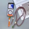 Lanyard Tejido para Teléfono con Bloques de Color Dropshipping al por Mayor Accesorio Anticaída Funda de Teléfono Cruzada de Moda con Lanyard