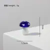 Suministro exclusivo transfronterizo de accesorios de decoración para jardín de micro paisajismo de champiñones de vidrio hecho a mano de Zibo y pequeños adornos, venta al por mayor desde el fabricante