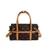 2025 Nuevo Color de Moda Bloque de Color Retro Europeo y Americano Gran Capacidad Casual Simple Bolso de Hombro Bolso Cruzado Bolso de Mano Bolso Mujeres