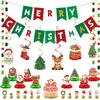 Conjunto de Decoração Personalizada para Festa de Festival Decoração de Parede de Fundo para Bolo de Aniversário Decoração de Atmosfera Bandeirinhas Coloridas para Puxar Atacado