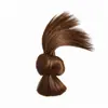 Peluca de Nuevo Estilo para Mujer, Peinado de Moño Perezoso con Pinza de Garra, Peinado de Moño Bajo, Moño Esponjoso con Banda Elástica para el Cabello