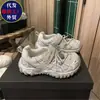 Zapatos Deportivos de Papá Retro Desgastados para Mujer 2026 Verano Nuevas Sandalias de Encaje Hueco Versátiles Zapatos Casuales Sandalias