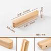 Tirador de Cajón de Hongo de Madera Log Japonés Redondo Madera Agujero Único Gabinete Puerta de Armario de Madera Habitación Infantil Tirador de Madera Maciza
