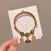 Pulseira de Alta Qualidade Estilo Zongzi 2026 Nova para o Festival do Barco-Dragão, Pulseira de Fio Colorido Estilo Xizang com Pingente de Paz, Corda de Mão Estilo Étnico