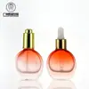 Frasco de Vidro Redondo Plano com Conta-gotas de 20ml em Estoque do Fabricante Frasco para Óleo Essencial Frasco para Sérum Frasco para Perfume Frasco Dispenser para Óleo Essencial