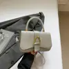 Bolsa Feminina Moda Patchwork Estilo Novo 2026, Bolsa de Ombro Simples Monocromática para o Dia a Dia, Bolsa Transversal, Bolsa Quadrada Pequena para Mulheres