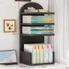 Prateleira de armazenamento para classificação de assuntos, organizador de mesa, estante de livros, organizador de arquivos, suporte para livros, estante de livros de canto para desktop