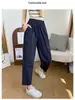 Pantalones Deportivos de Seda de Hielo de Secado Rápido para Mujer, Pantalones Casuales de Verano Finos Anti-Mosquitos y Protección Solar, Pantalones Harem tipo Zanahoria de Nueve Puntos para Personas Petites