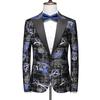 Traje de talla grande para hombre de empuje principal soltero Oeste un botón comercio exterior transfronterizo Amarillo Calado p165