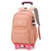 Peixe Natural New Style Trolley Schoolbag para alunos da escola primária e meninas Grande capacidade de descompressão Ridge Protection Mochila de grande capacidade para cabelo