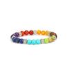 Pulseira de Energia Europeia e Americana Colorida de 8mm Yoga Ágata Olho de Tigre Contas Pulseira Unissex Fornecimento Direto da Fábrica