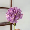Ramo Simululado Flor de Hortensia Simulada Color Dopamina Adornos de Decoración para el Hogar y Bodas Arreglo Floral en Jarrón