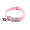 Anel de Pescoço Branco Rachado para Cachorro 1cm Pingente de Gato Acessórios Coleira de Tração para Animal de Estimação com Sino Suprimentos para Animais Pequenos