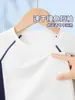 Top de Manga Corta con Bloques de Color para Niños, Delgado de Verano 2026 Estilo Nuevo, Camiseta de Secado Rápido para Niños, Uniforme Deportivo Escolar Elegante