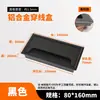 Caja de Rosca Amortiguadora de Aleación de Aluminio Cubierta de Agujero para Cables de Escritorio Computadora Escritorio Cuadrada